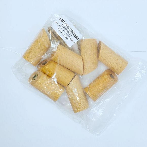 Modern Wooden Wall Hooks Pegs Flush Mount 8 Pegs Included New - Picture 2 of 5